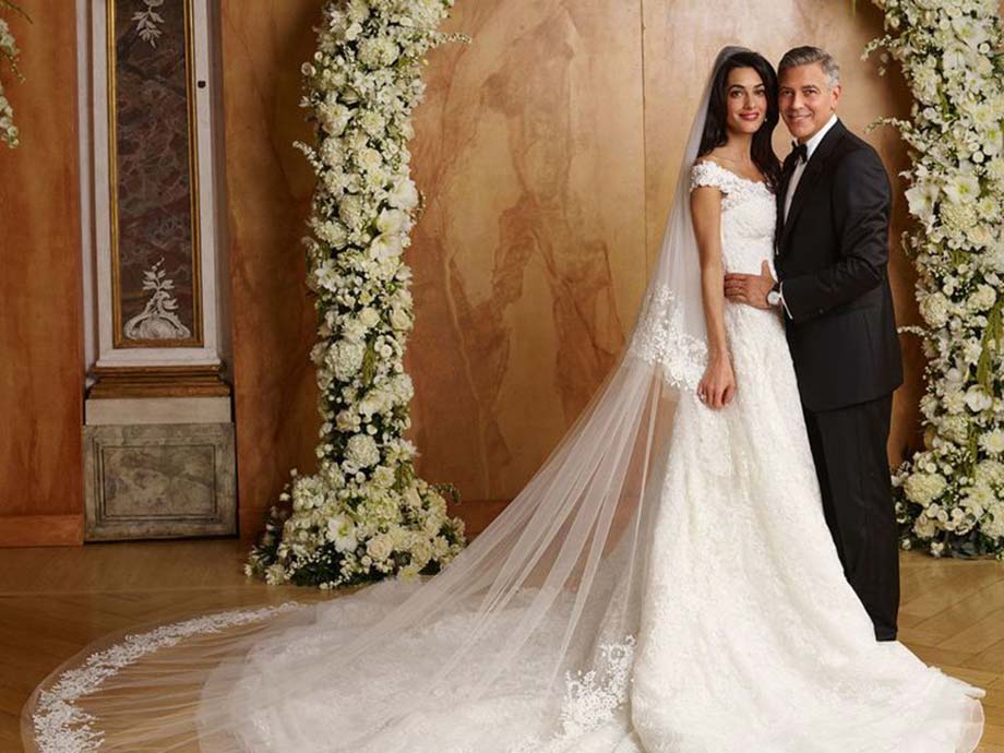 George Clooney e Amal matrimonio