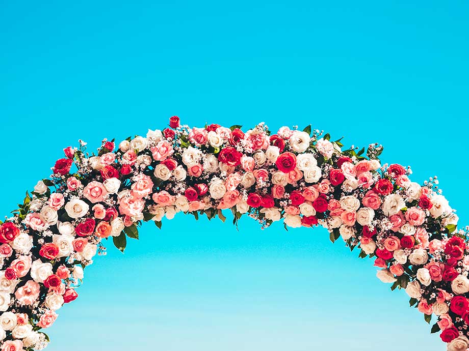 arco-floreale-matrimonio-rose
